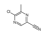 5-chloro-6-methylpyrazine-2-carbonitrile Structure