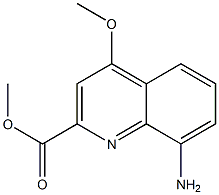 8-Amino-4-methoxy-quinoline-2-carboxylic acid methyl ester Structure
