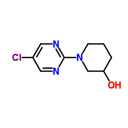 1-(5-Chloro-2-pyrimidinyl)-3-piperidinol Structure