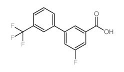 5-氟-3-(3-三氟甲基苯基)苯甲酸结构式