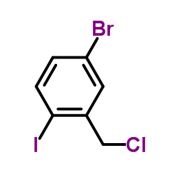 4-Bromo-2-(chloromethyl)-1-iodobenzene Structure