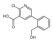 2-chloro-5-[2-(hydroxymethyl)phenyl]pyridine-3-carboxylic acid结构式