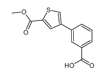 3-(5-methoxycarbonylthiophen-3-yl)benzoic acid Structure