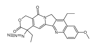 20-deoxyazido-7-ethyl-10-methoxycamptothecin结构式