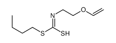 butyl N-(2-ethenoxyethyl)carbamodithioate Structure