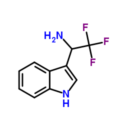 2,2,2-Trifluoro-1-(1H-indol-3-yl)ethanamine结构式