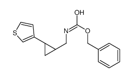 Benzyl {[(1S,2S)-2-(3-thienyl)cyclopropyl]methyl}carbamate Structure