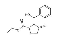 ethyl 2-(hydroxy(phenyl)methyl)-3-oxopyrrolidine-1-carboxylate Structure