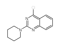 4-氯-2-(哌啶-1-基)喹唑啉结构式