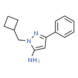 1-(Cyclobutylmethyl)-3-phenyl-1H-pyrazol-5-amine结构式