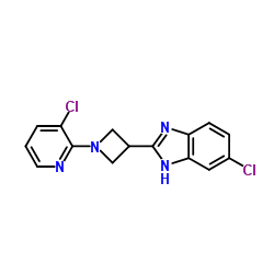 5-Chloro-2-[1-(3-chloro-2-pyridinyl)-3-azetidinyl]-1H-benzimidazole Structure