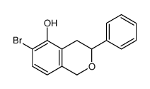 6-bromo-5-hydroxy-3-phenylisochroman structure