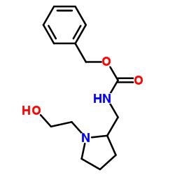 Benzyl {[1-(2-hydroxyethyl)-2-pyrrolidinyl]methyl}carbamate结构式