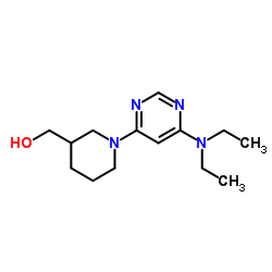 [1-(6-Diethylamino-pyrimidin-4-yl)-piperidin-3-yl]-Methanol Structure