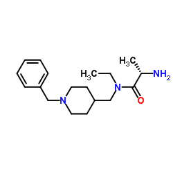 N-[(1-Benzyl-4-piperidinyl)methyl]-N-ethyl-L-alaninamide Structure