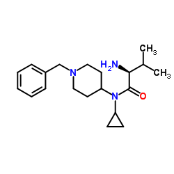 N-(1-Benzyl-4-piperidinyl)-N-cyclopropyl-L-valinamide结构式