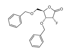 (3R,4R,5R)-4-(benzyloxy)-5-(benzyloxymethyl)-3-fluoro-dihydrofuran-2(3H)-one Structure