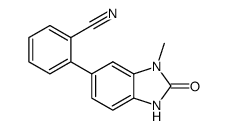 2-(3-methyl-2-oxo-2,3-dihydro-1H-benzimidazol-5-yl)benzonitrile结构式