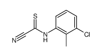 (3-chloro-2-methylphenyl)carbamothioyl cyanide结构式