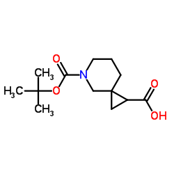 5-Boc-5-azaspiro[2.5]octane-1-carboxylic acid structure