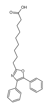 4,5-diphenyl-2-oxazolenonanoic acid结构式