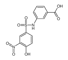 3-[(4-hydroxy-3-nitrophenyl)sulfonylamino]benzoic acid结构式