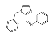 1-(1-benzylimidazol-2-yl)-N-phenylmethanimine结构式