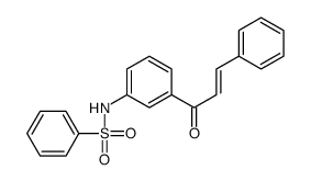 N-[3-(3-phenylprop-2-enoyl)phenyl]benzenesulfonamide Structure