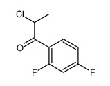 1-Propanone, 2-chloro-1-(2,4-difluorophenyl)- (9CI) structure