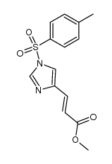 methyl (E)-3-[1-(p-toluenesulfonyl)-1H-imidazol-4(5)-yl]propenoate结构式