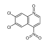 6,7-DICHLORO-4-NITROQUINOLINE-1-OXIDE Structure