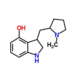 3-[(1-Methyl-2-pyrrolidinyl)methyl]-4-indolinol structure