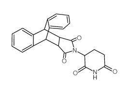 3-(5,6,7,8-Dibenzo-bicyclo<2.2.2>octan-2,3-dicarboximido)-piperidin-2,6-dion Structure