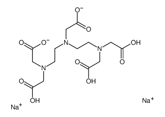 disodium,2-[bis[2-[bis(carboxylatomethyl)amino]ethyl]amino]acetate,hydron结构式
