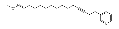 (E)-14-(pyridin-3-yl)tetradec-11-yn-1-al O-methyloxime Structure