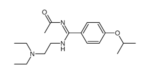 N-[1-(2-Diethylamino-ethylamino)-1-(4-isopropoxy-phenyl)-meth-(Z)-ylidene]-acetamide Structure