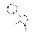 3-iodo-4-phenylfuran-2(5H)-one结构式