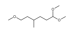 1,1,6-trimethoxy-4-methylhexane结构式