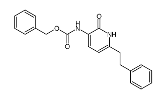 3-benzyloxycarbonylamino-6-phenethylpyrid-2-one结构式