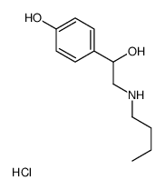 4-[2-(butylamino)-1-hydroxyethyl]phenol,hydrochloride Structure