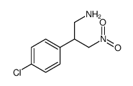 3-amino-2-(4-chlorophenyl)nitropropane Structure