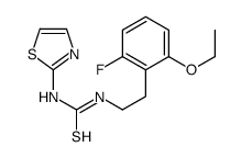 1-[2-(2-ethoxy-6-fluorophenyl)ethyl]-3-(1,3-thiazol-2-yl)thiourea Structure