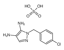 4,5-diamino-1-(4'-chlorobenzyl)pyrazole hydrosulfate Structure