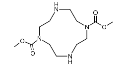 1,7-bis(methoxycarbonyl)-1,4,7,10-tetraazacyclododecane结构式