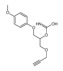 1-(p-Methoxyphenoxy)-3-(2-propynyloxy)-2-propanol carbamate结构式