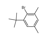 2-bromo-1-tert-butyl-3,5-dimethyl-benzene结构式