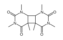 1,3,4a,4b,6,8-hexamethyl-hexahydro-cyclobuta[1,2-d:4,3-d']dipyrimidine-2,4,5,7-tetraone Structure