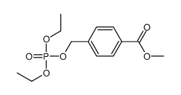 methyl 4-(diethoxyphosphoryloxymethyl)benzoate结构式