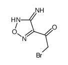 Ethanone, 1-(4-amino-1,2,5-oxadiazol-3-yl)-2-bromo- (9CI) structure