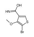 5-溴-4-甲氧基噻吩-3-羧胺结构式